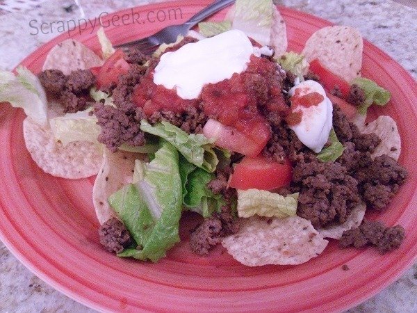 Plated Taco Salad Recipe