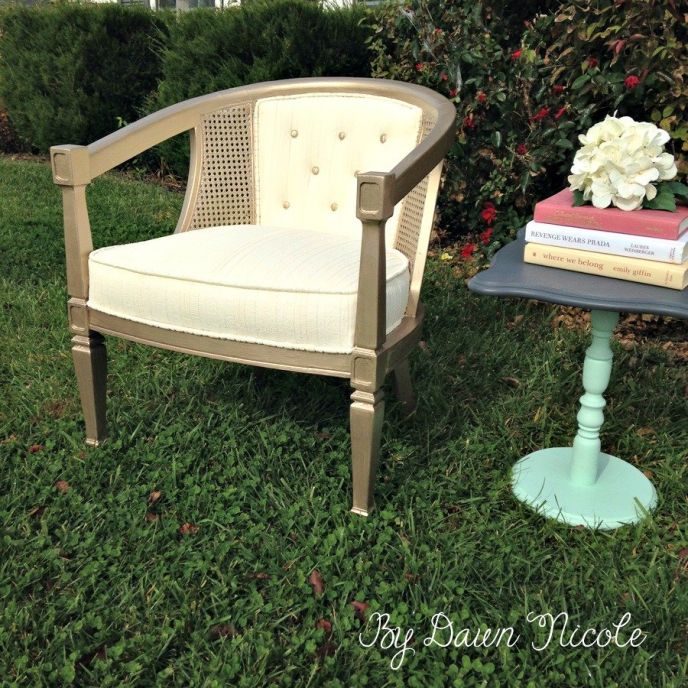How to Makeover a Barrel Cane Chair