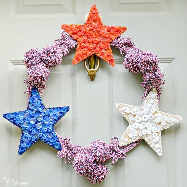 Crafty DIY Patriotic Door Wreath