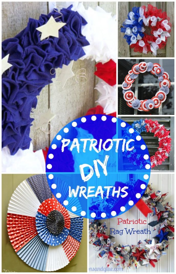 DIY Patriotic Door Wreaths, How To Make A Door Wreath
