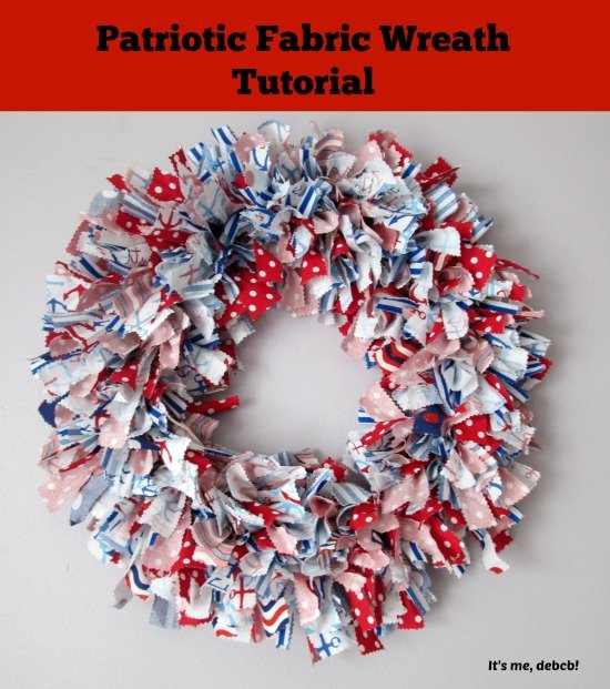 Patriotic DIY Fabric Wreath