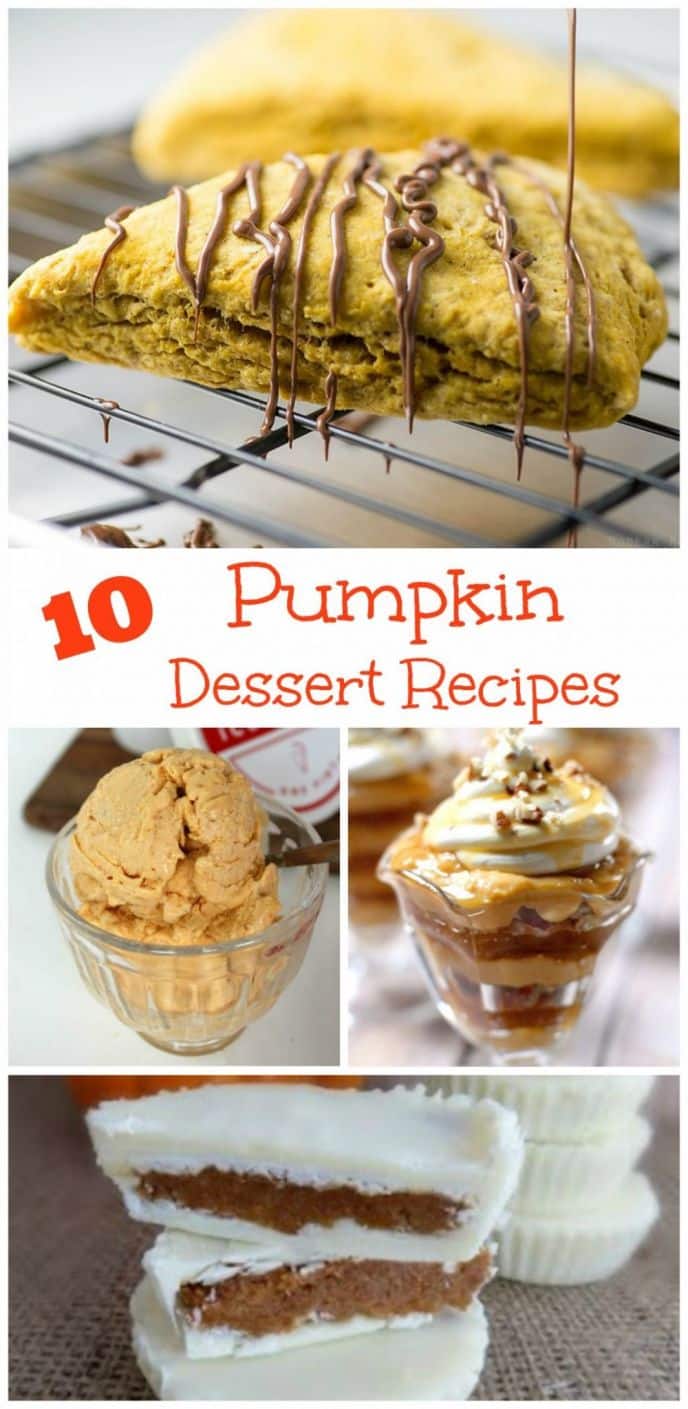 Pumpkin season is always here and it's time to score 10 EASY pumpkin dessert recipes! Try one each weekend! Click to get the recipes!