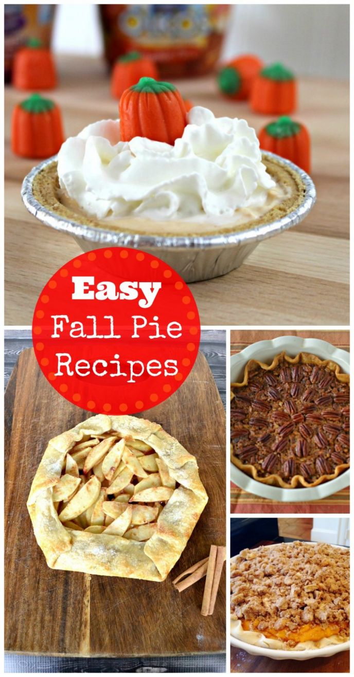 Super EASY and delicious fall pies! Apples and pumpkin oh my! EASY fall pie recipes await!