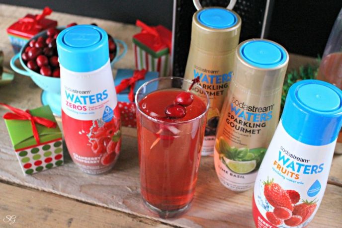 Rudolph's Red Nose Drink Recipe Alcoholic Drink made with SodaStream Sparkling Waters