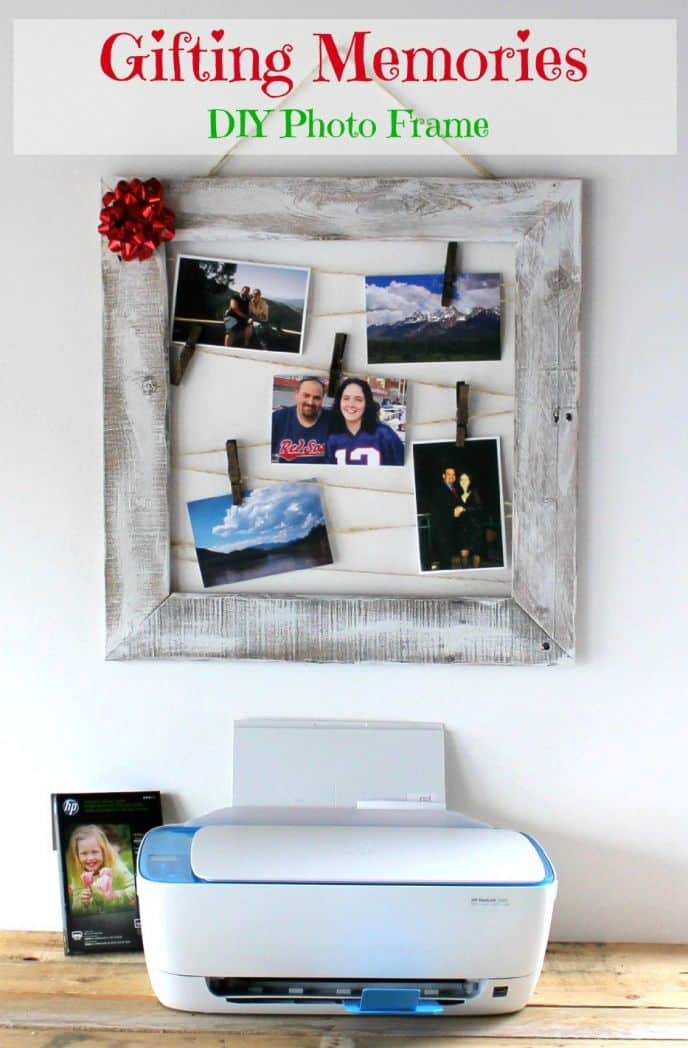 DIY Picture Frame: The Gift Of Memories DIY Pallet Wood Picture Frame