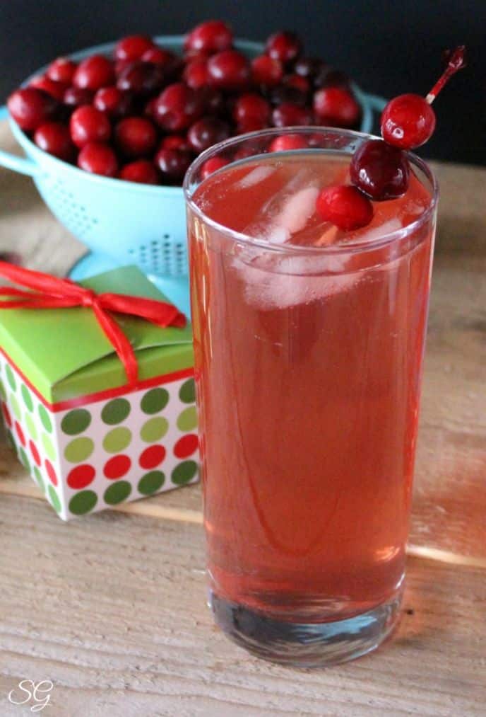 Rudolph's Red Nose Drink Recipe Whiskey, Cranberry and Raspberry Drink Recipe
