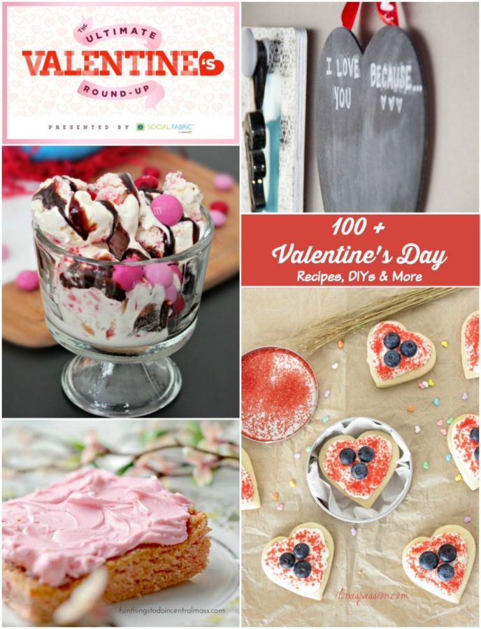 100+ Valentine's Day Recipes, DIYs & More! Valentine's Day Recipes and Crafts Roundup