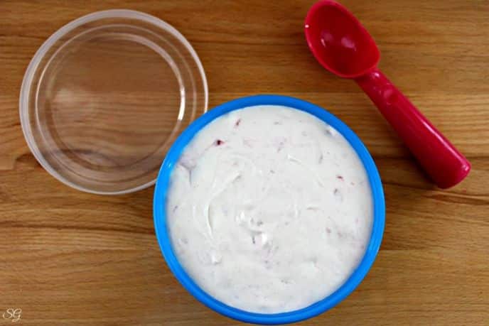 Homemade Strawberry Ice Cream Recipe Homemade Strawberry Ice Cream Before Freezing