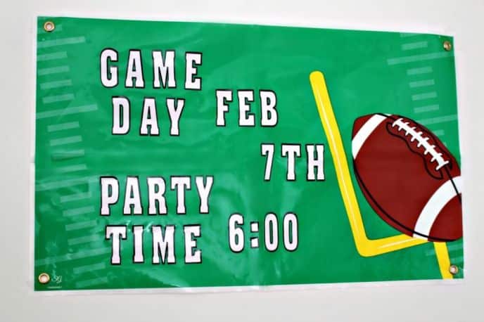 Best Game Day Kickoff Party Starters Football Party Sign