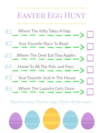 Easter Egg Hunt Printable