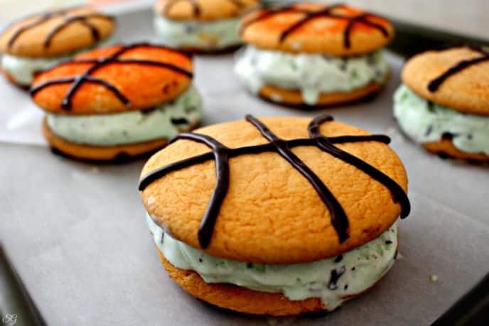 Basketball Ice Cream Cookie Recipe