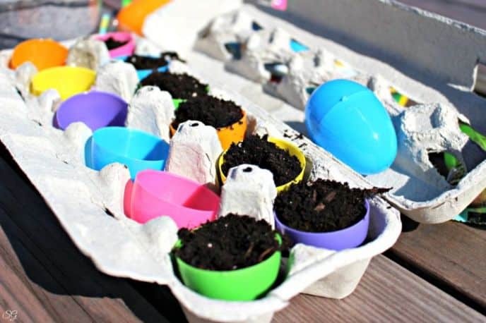 Plastic Easter Egg Planters