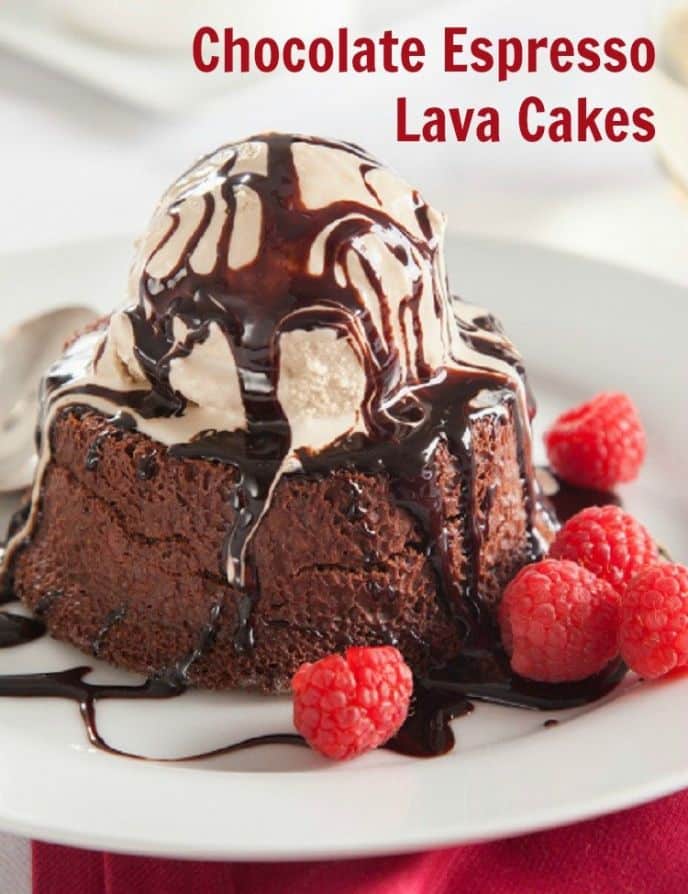 Chocolate Espresso Molten Lava Cakes Recipe
