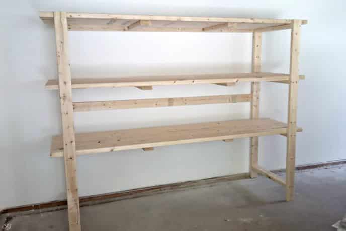 2x4 DIY Shelving Storage Unit