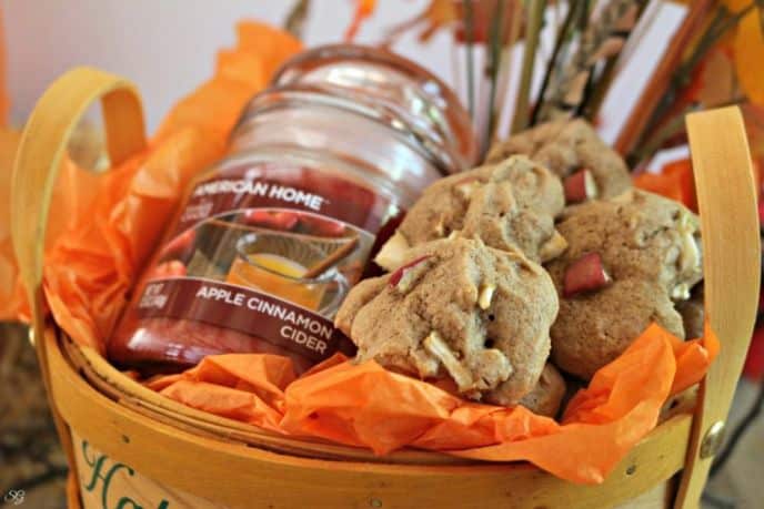 Autumn Cookies and Candle Basket