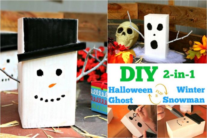 2-in-1 Halloween and Winter Craft Decor
