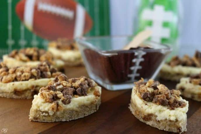 SNICKERS® Football Shaped Cheesecake Bites