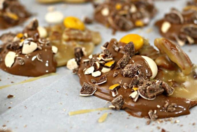 Chocolate Dipped Praline Pecan Cookies