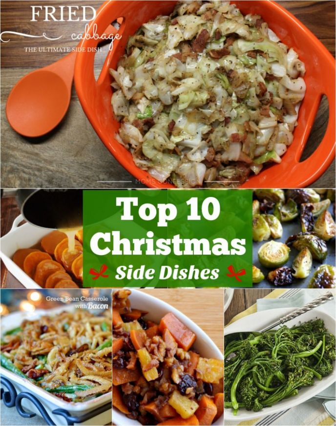 The best Christmas side dishes all in one place! Check out these 10 best Christmas side dish recipes to make and serve at your Christmas dinner!