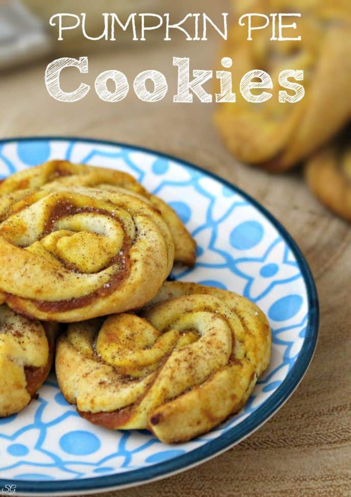 Easy Pumpkin Pie Twisted Cookie! Two ingredients is all it takes to get these pumpkin pie cookies in the oven!