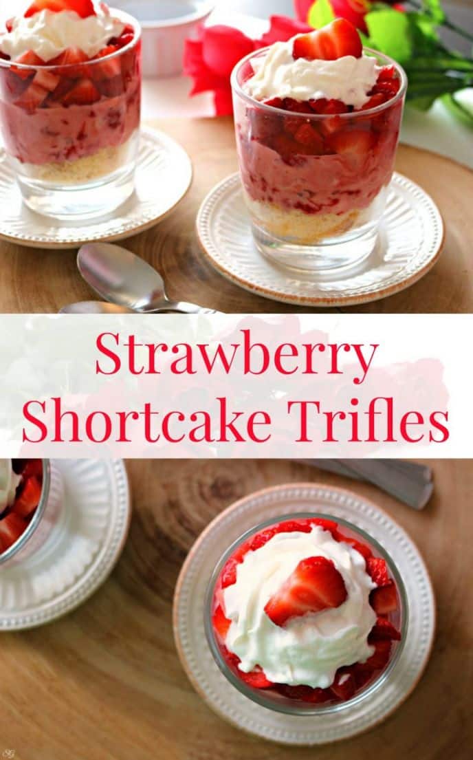 Strawberry Shortcake Trifles! Hey guys! This EASY strawberry shortcake trifle recipe will melt her heart of Valentine's Day! See how easy it is to make these trifles!