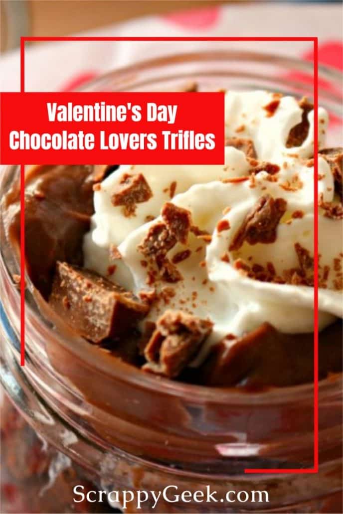 Chocolate lovers trifles recipe for Valentine's Day