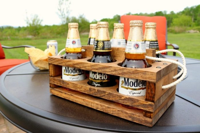 DIY Wooden Beer Caddy Holder