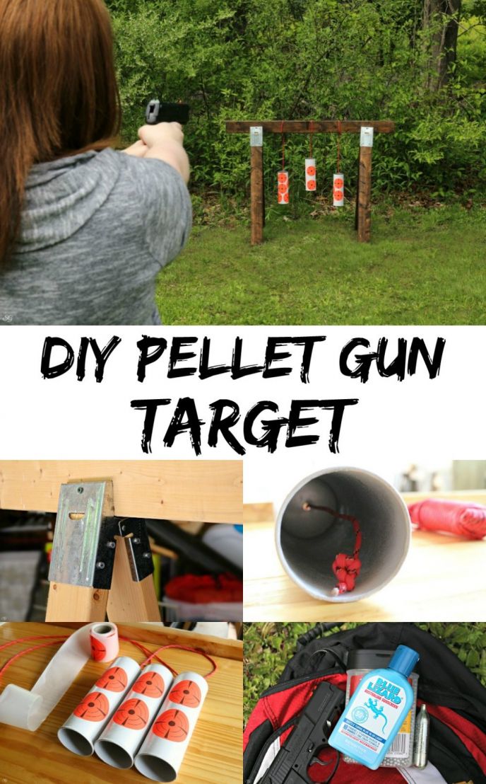 DIY Pellet Gun Target! Learn how to make this EASY pellet and bb gun target and protect yourself from the sun during your backyard fun! Check it out now!