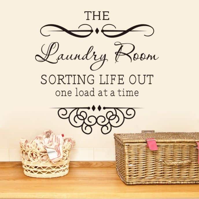 Sorting Life Out One Load At A Time Laundry Room Wall Decal
