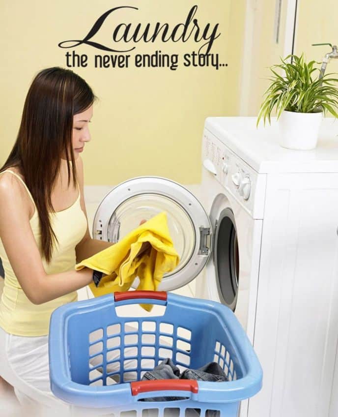Never Ending Story Laundry Room Wall Decal