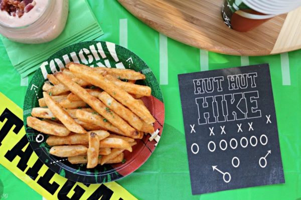 Bacon French Fry Dipping Sauce Printable Football Sign and Bacon Fry Sauce