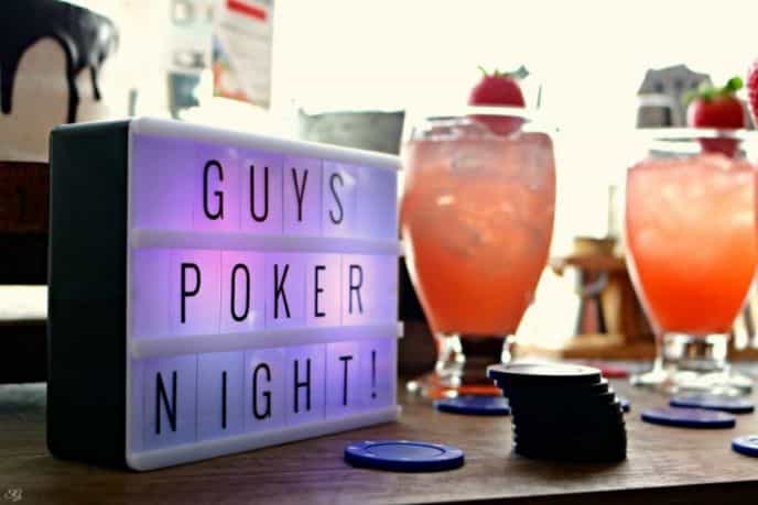 Hosting a poker night for the guys