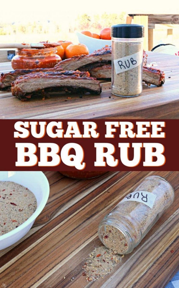 Sugar free BBQ dry rub for ribs and pork