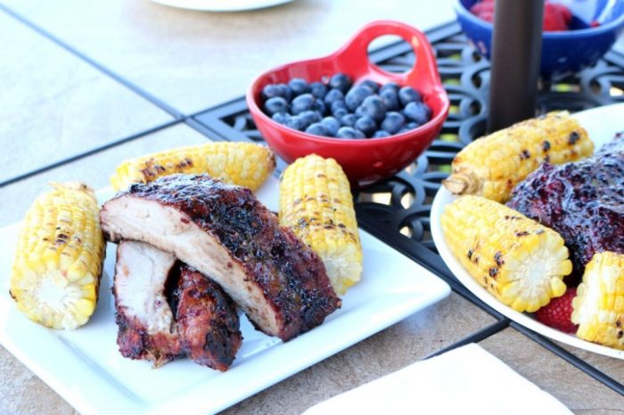 Sweet Berry BBQ Sauce Ribs, Baby Back Ribs with Berry BBQ Sauce