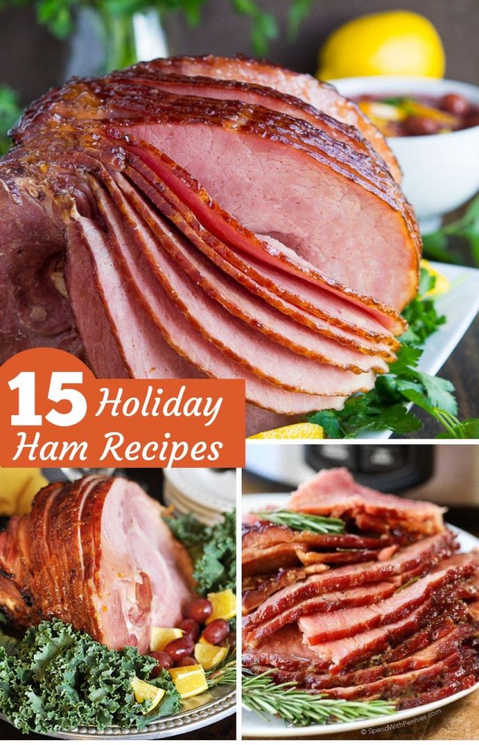 15 Delicious Holiday Ham Recipes!, A brown sugar glazed Christmas ham? Perhaps a Thanksgiving ham glazed with cherry sauce is on the menu? Check out these 15 Holiday Ham Recipes! #thanksgiving #christmas #ham #holidays #holidayham #christmasham #thanksgivingham #recipe #holidayrecipes