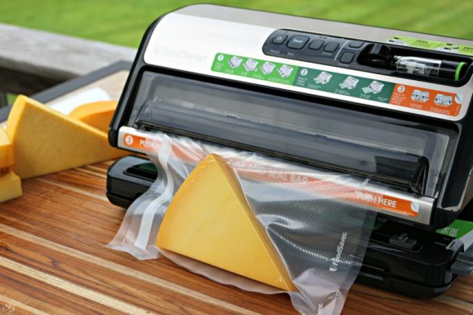 Smoked Cheese On A Grill - An Easy How To Tutorial!, Vacuum sealing smoked cheese with the Foodsaver.