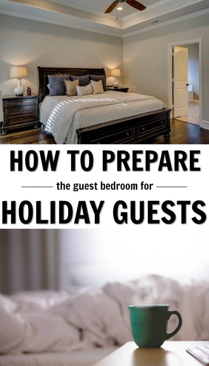 How to prepare your guest bedroom for holiday guests! Tips and tricks to make your guests more comfortable during the holiday season!