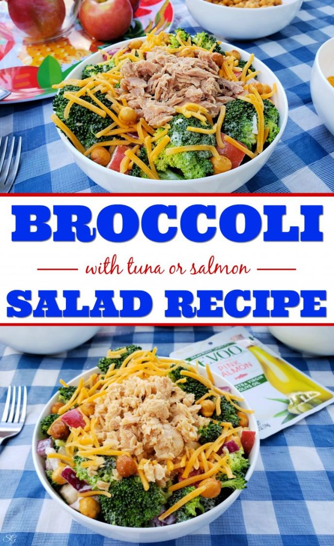 Broccoli Salad with Tuna, Easy broccoli salad recipe with StarKist Selects E.V.O.O. tuna fish or pink salmon!
