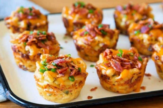 Baked Jalapeno mac and cheese appetizer snacks
