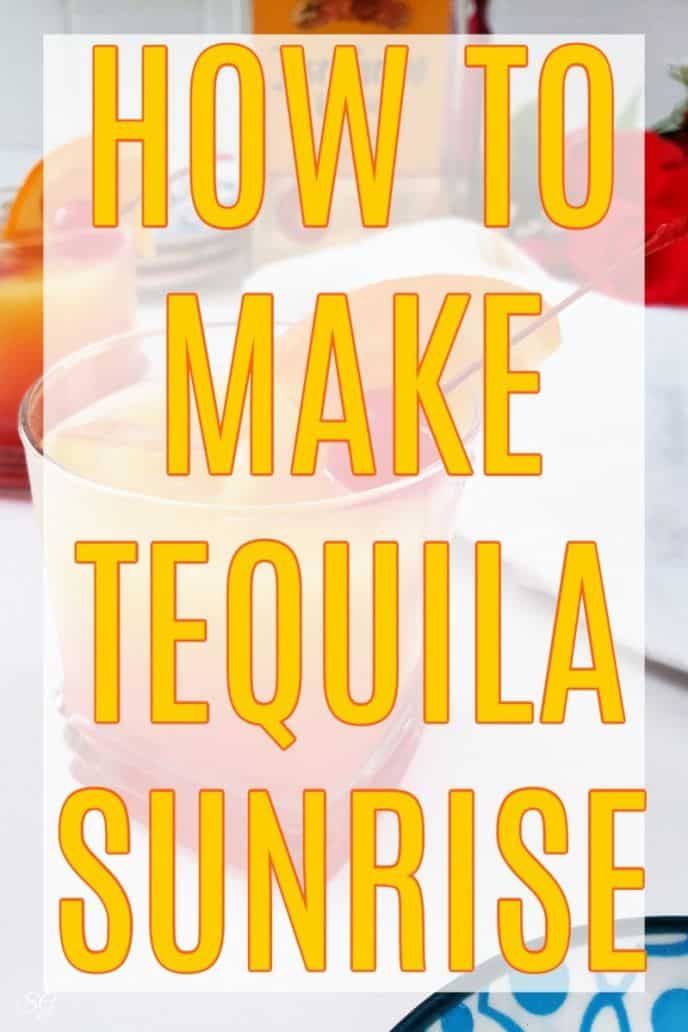 How To Make Tequila Sunrise! Learn how to make this easy Tequila Sunrise drink recipe! #tequila #tequilasunrise #cocktail #recipe #tequilasunrisedrink #tequilasunrisecocktail #tequiladrinks