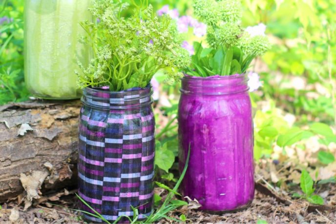 20 Mason Jar Crafts - DIY Flower Vases, Mason jar flower vase crafts.
