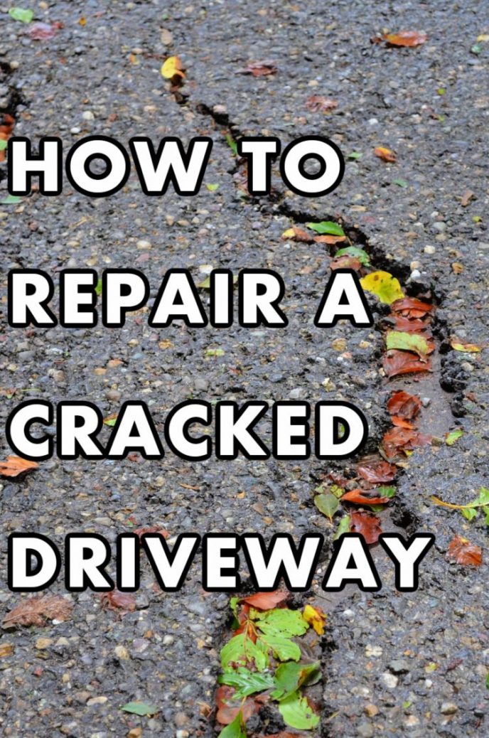 Fix A Cracked Driveway How to repair a cracked driveway, asphalt driveway with a crack in it.
