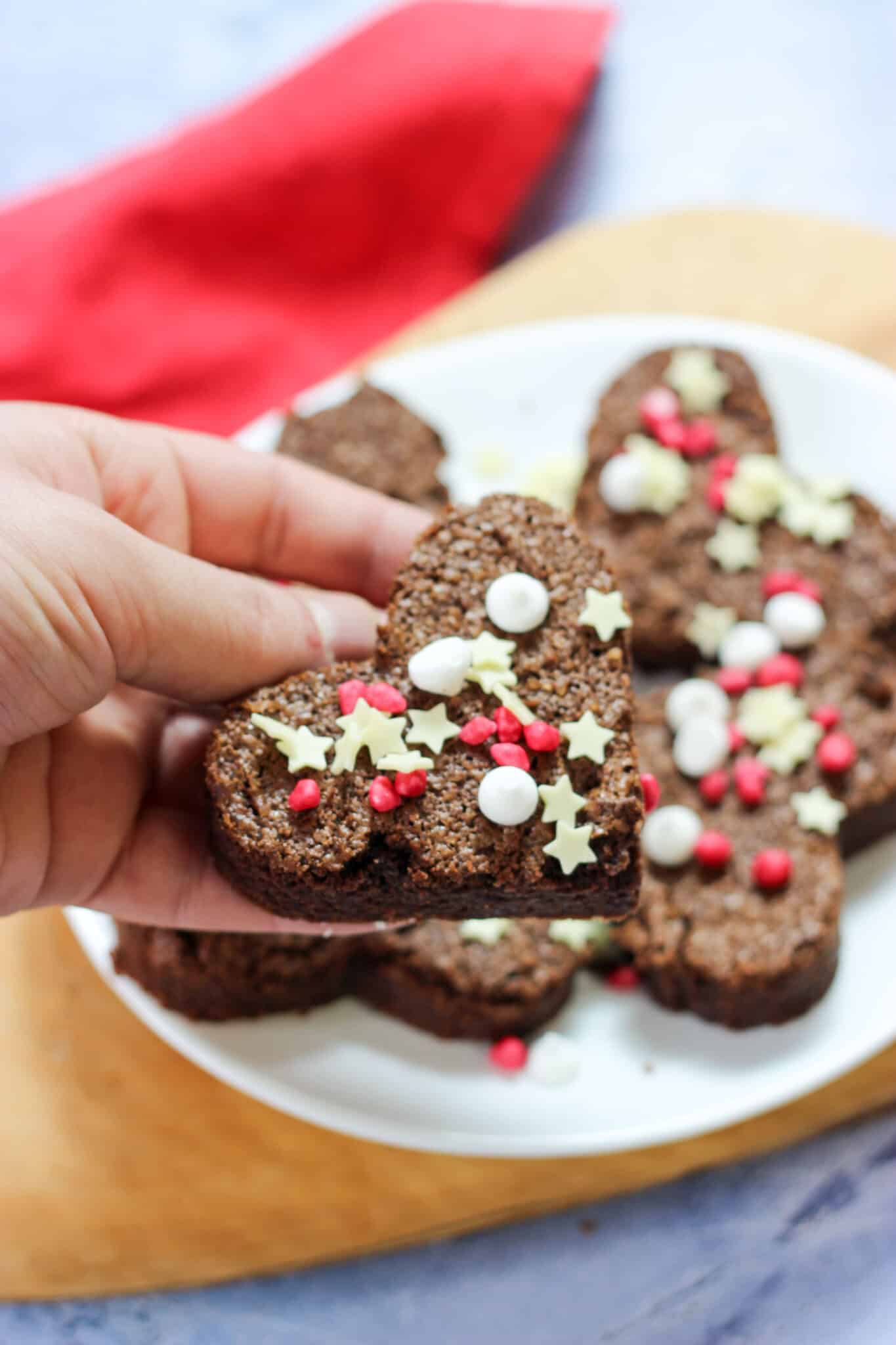 Heart-Shaped Brownie