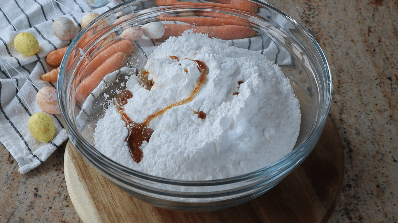 Carrot pistachio cake Step1