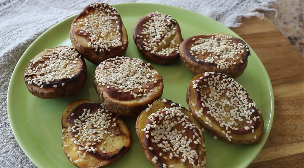 testy Mustard roasted potatoes