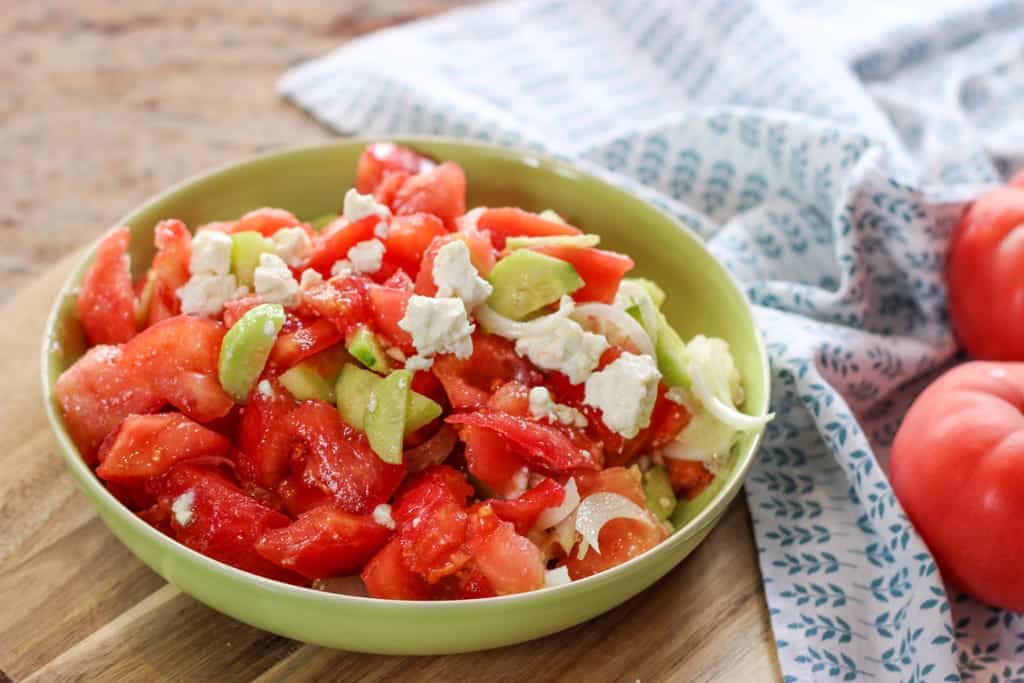 fresh Tomato salad Featured