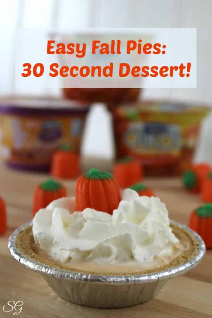 Stop and drop everything! Take 30 seconds to make yourself a delicious EASY fall pie! A 30 second dessert is just, you guessed it - 30 seconds away!