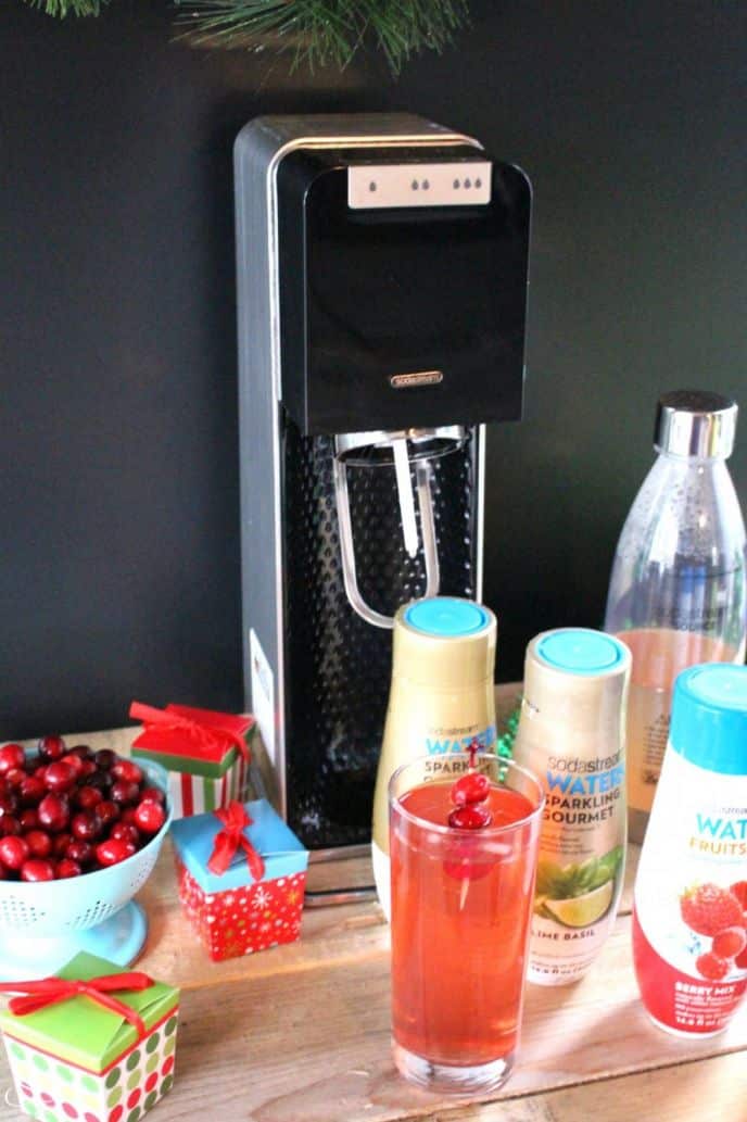 Rudolph's Red Nose Drink Recipe SodaStream Power Sparkling Water Maker