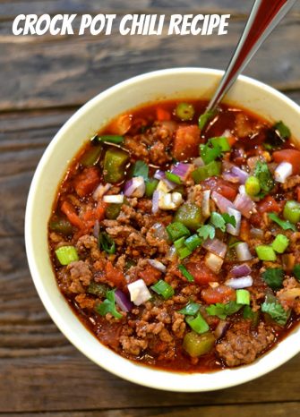 Crock Pot Chili Recipe | Scrappy Geek