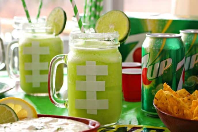 7UP Game Day Margarita Recipe and 7UP Party Dip Recipe
